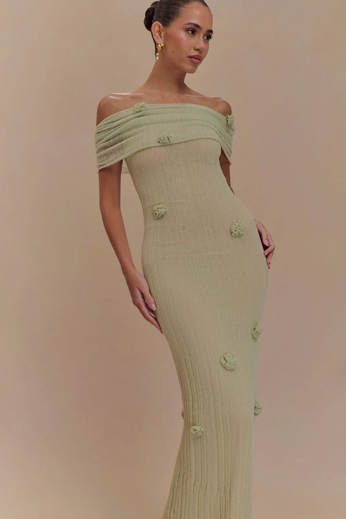 Orchid Knit Maxi Dress