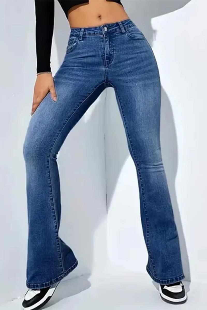 High-Waisted Flare Jeans