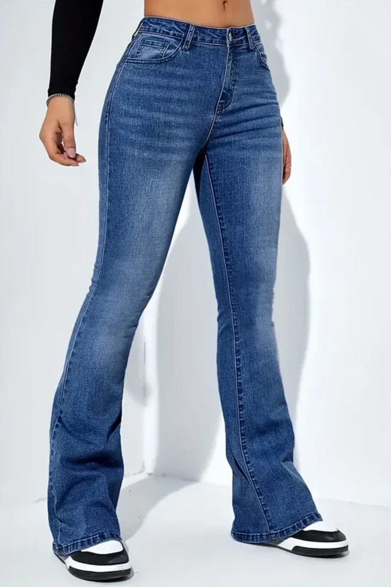 High-Waisted Flare Jeans