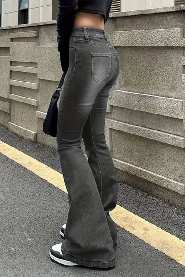 High-Waisted Flare Jeans