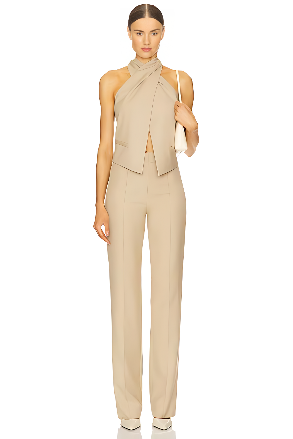 Cross Halter Neck Vest Top