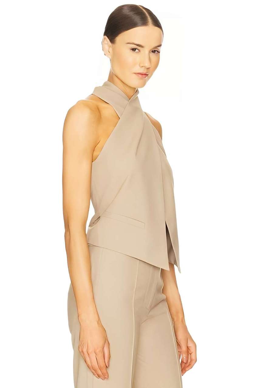 Cross Halter Neck Vest Top
