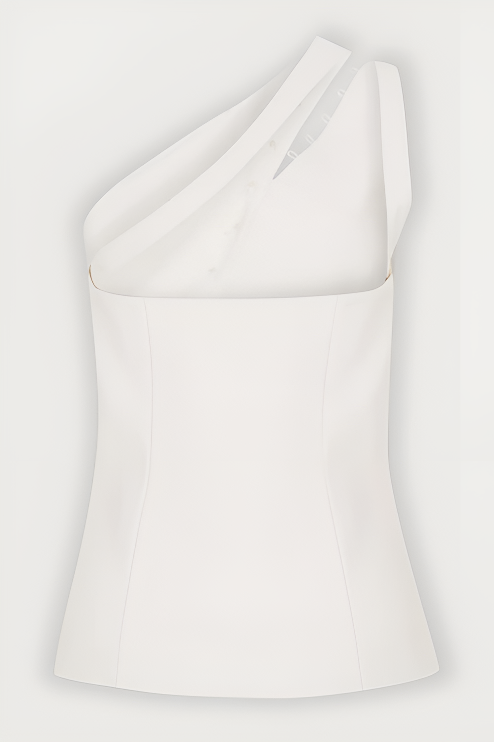 Ascent One Shoulder Button Detail Top