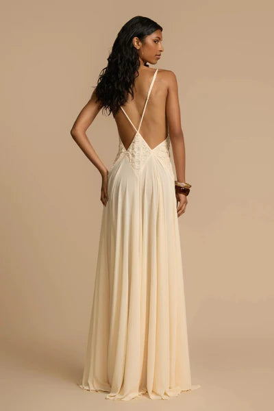 Plunging V Maxi Dress