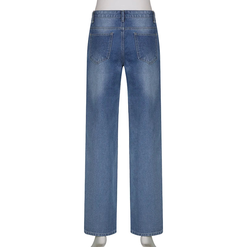 Street-Style Washed Jeans