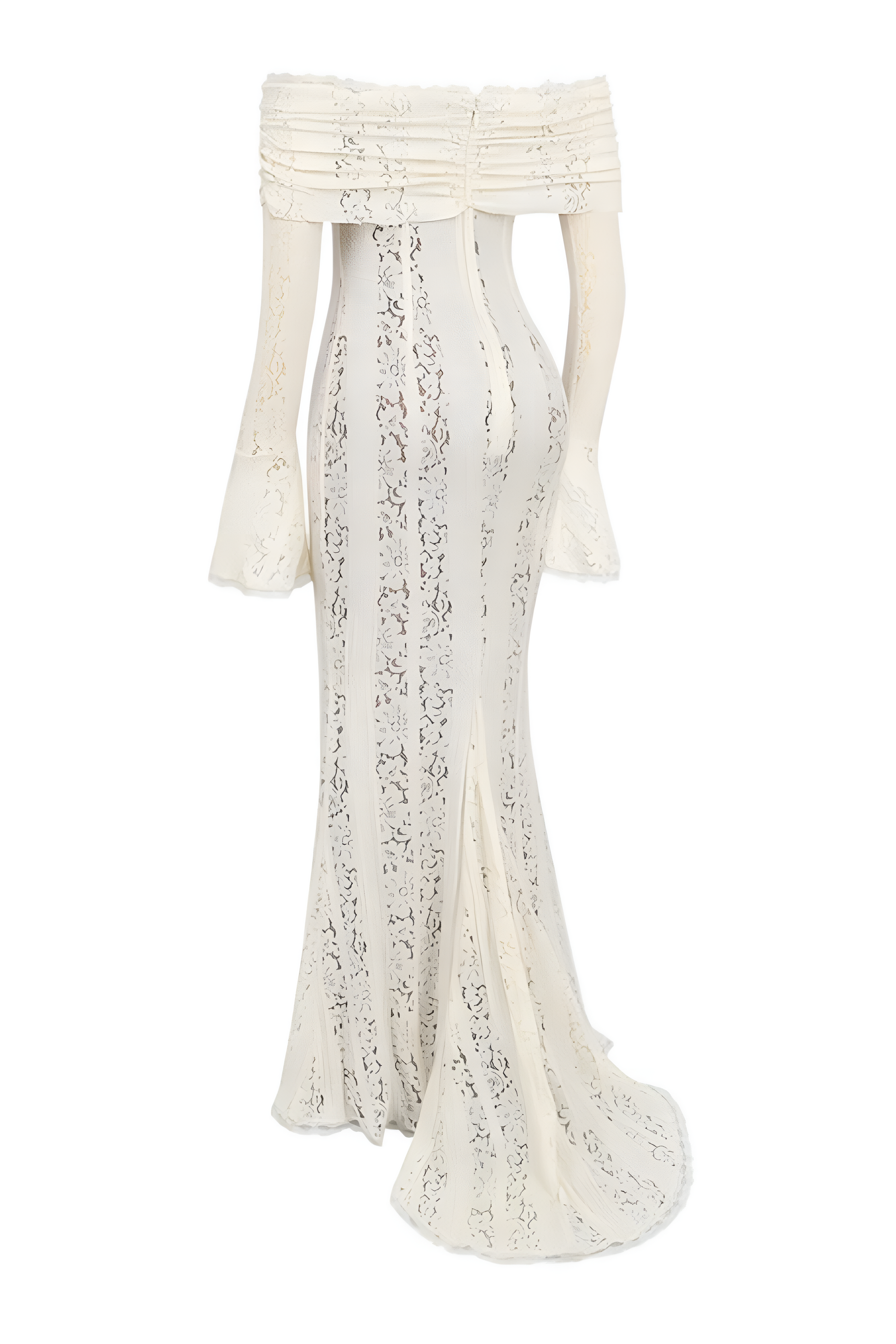 Lace Off-Shoulder Maxi Dress