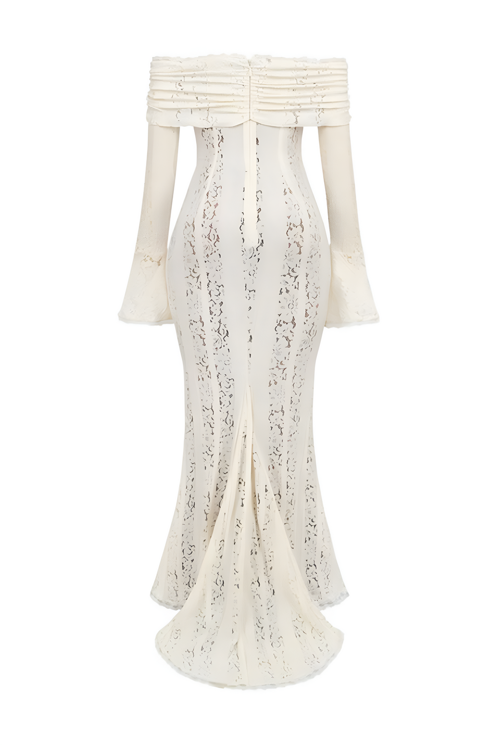 Lace Off-Shoulder Maxi Dress