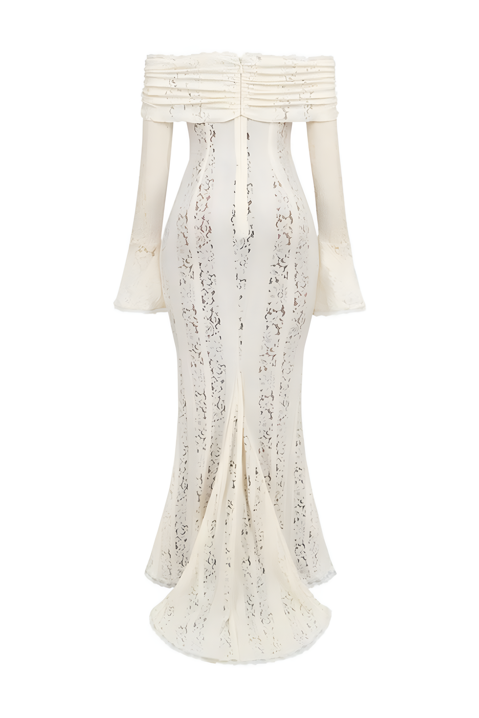 Lace Off-Shoulder Maxi Dress