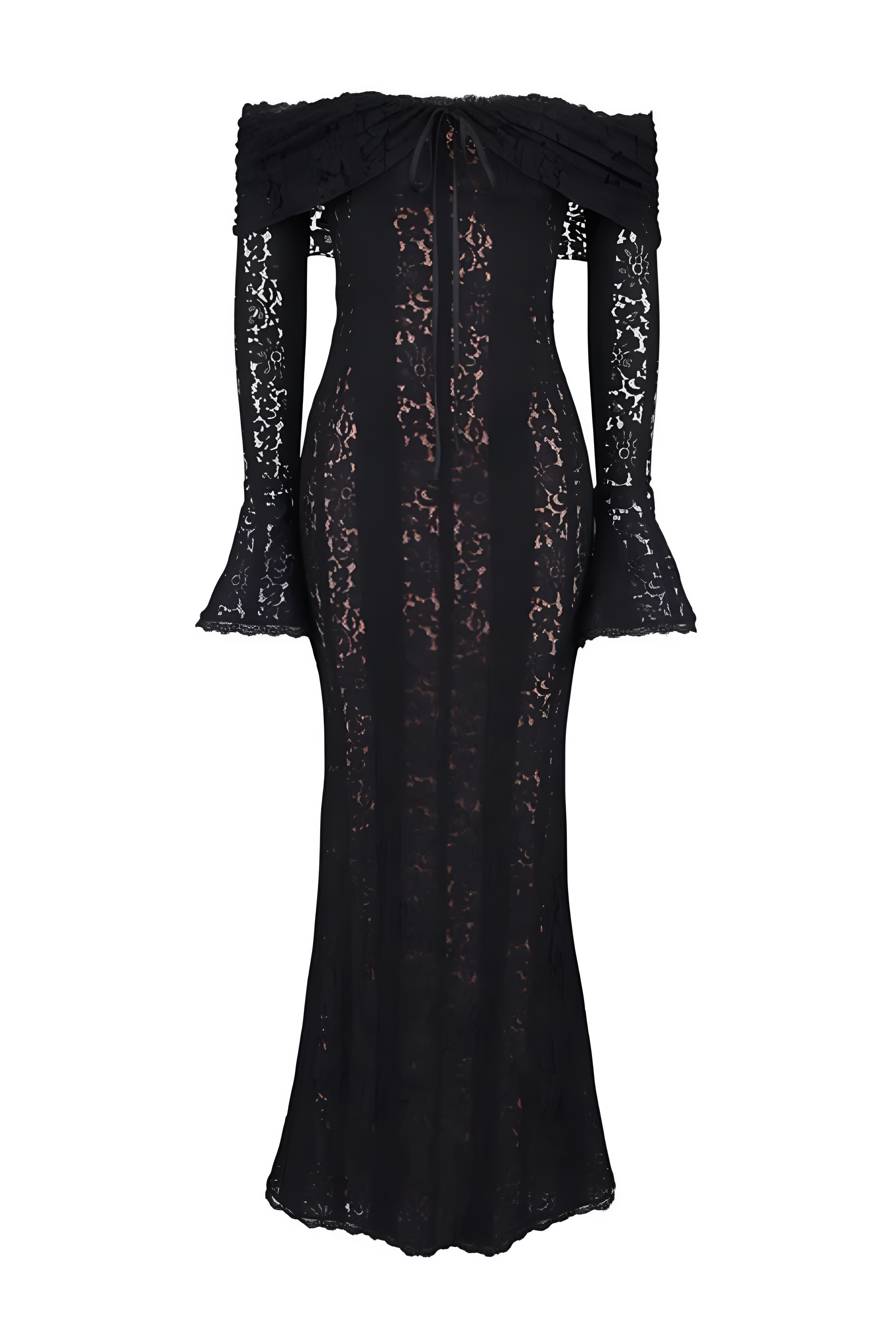 Lace Off-Shoulder Maxi Dress
