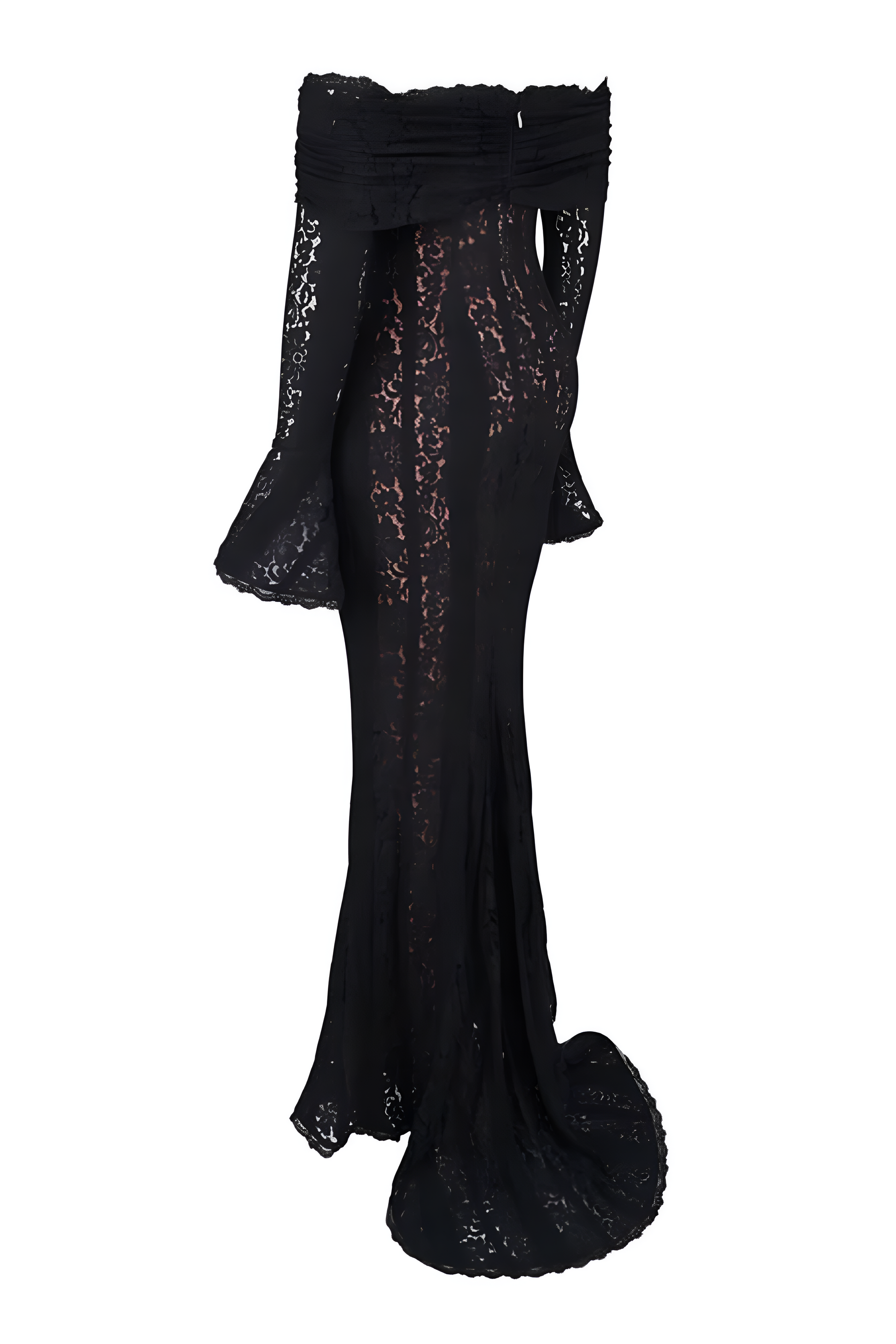 Lace Off-Shoulder Maxi Dress