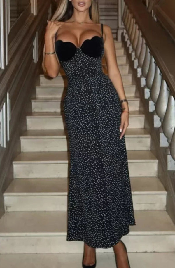 Polka Dot Bodycon Party Dress