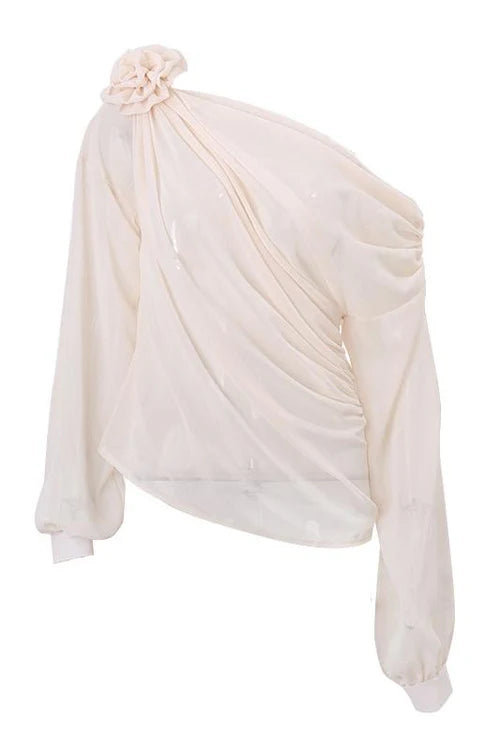 Flower Asymmetrical Top