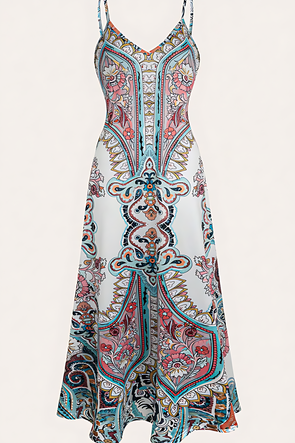 Floral Spaghetti Strap Maxi Dress
